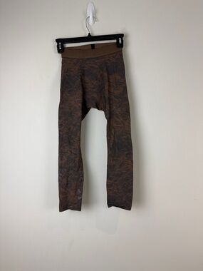 Lululemon Keep the Heat Thermal Leggings | Marbled Brown & Charcoal | Sz Small